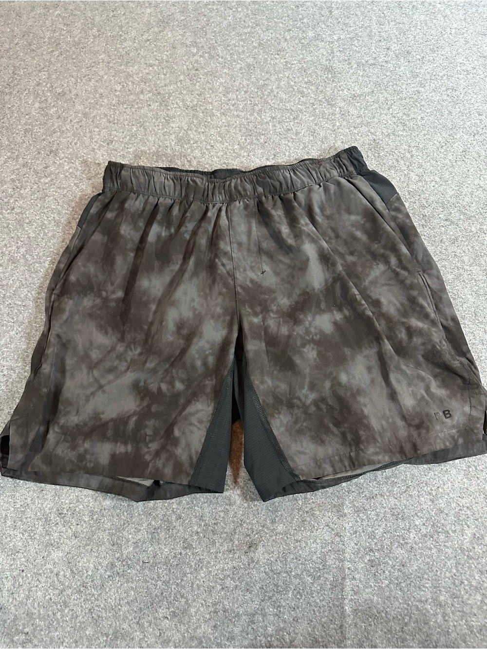 Abercrombie & Fitch Men's Black Tie-Dye Shorts Large